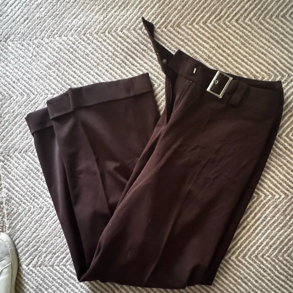 Style & Co Women's Brown Trousers with Belt